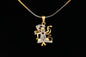 Gold-Polished Alloy Balaji Pendant With Chain - The Pari