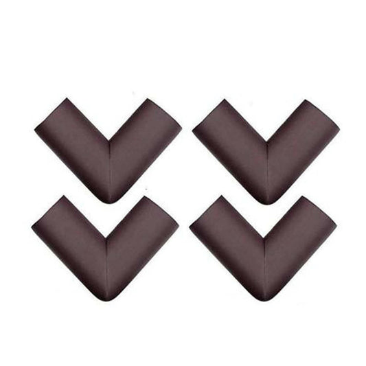 Safe-O-Kid Set of 4 Corner U Shaped Corner Guards for Kids safety- Brown-Large