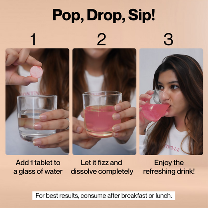 Setu Skin Renew Fizz Glutathione & Vitamin C Effervescent Tablets