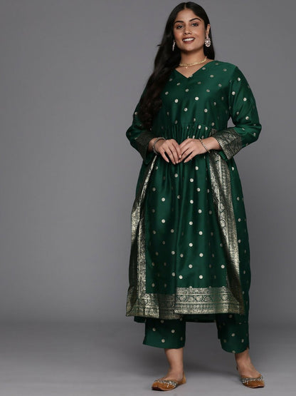 Ahalyaa Women's Traditional wear Kurta Set - Green