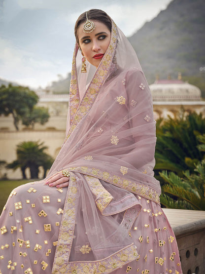 Myra Moor Net Heavy Embroidered Lehenga