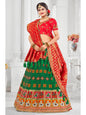 Myra Multicolour Jaquard Silk Designer Lehenga For Women