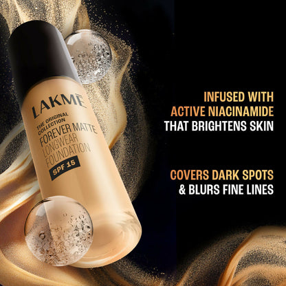 Lakme Forever Matte Longwear Foundation - Warm Natural