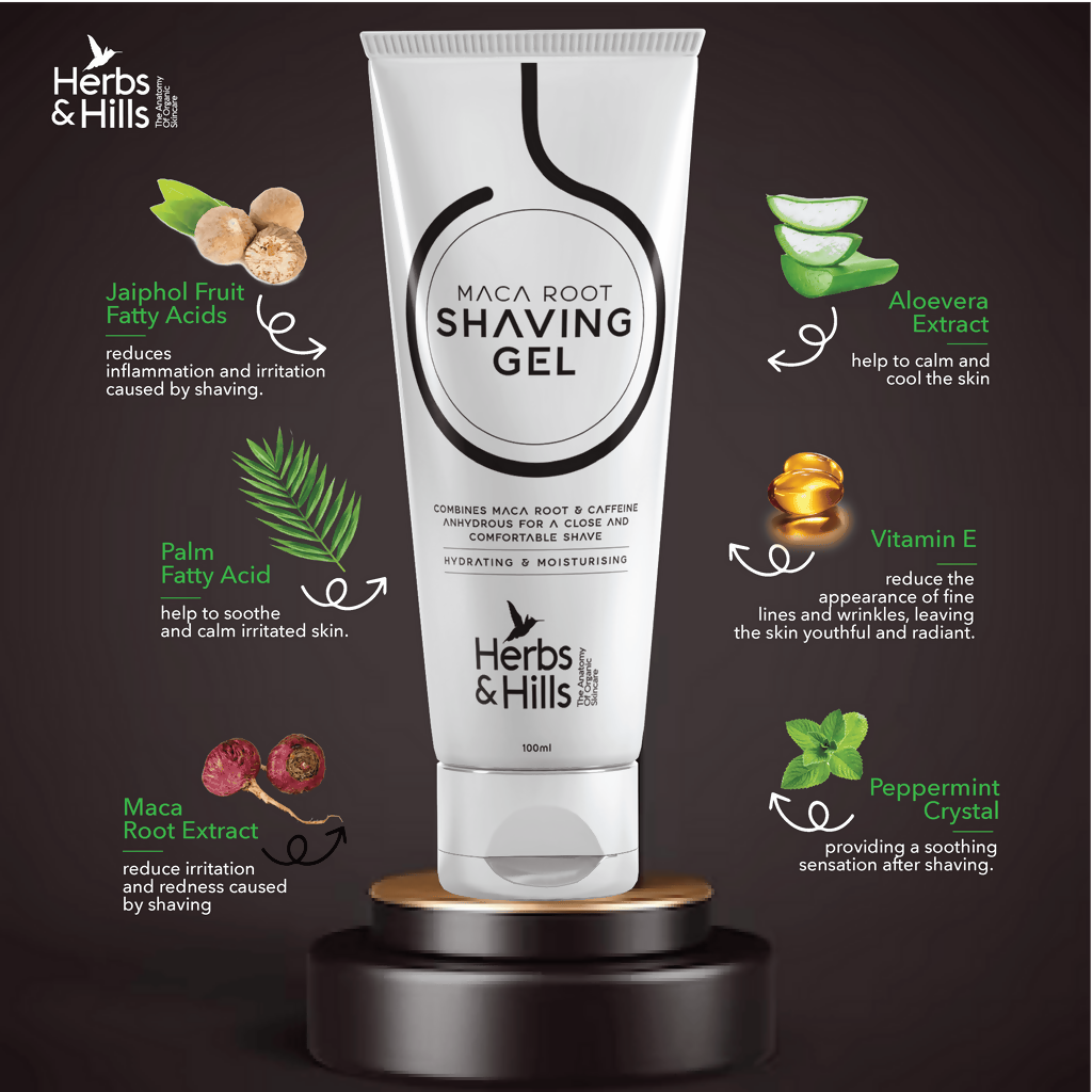 Herbs & Hills Maca Root Shaving Gel