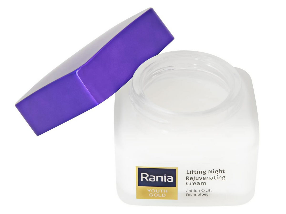 Rania Night Cream with Vitamin C, 24K Gold, Niacinamide