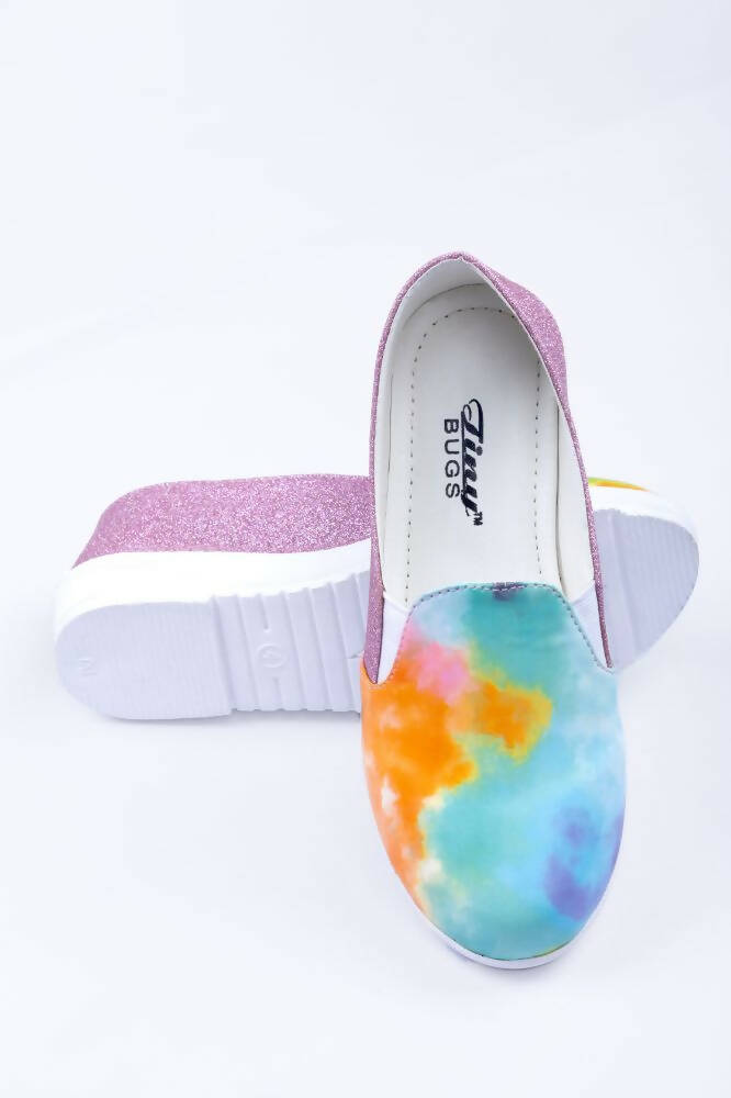 Tiny Bugs Multi Color Girls Prited Flat Causal Wear Ballerinas
