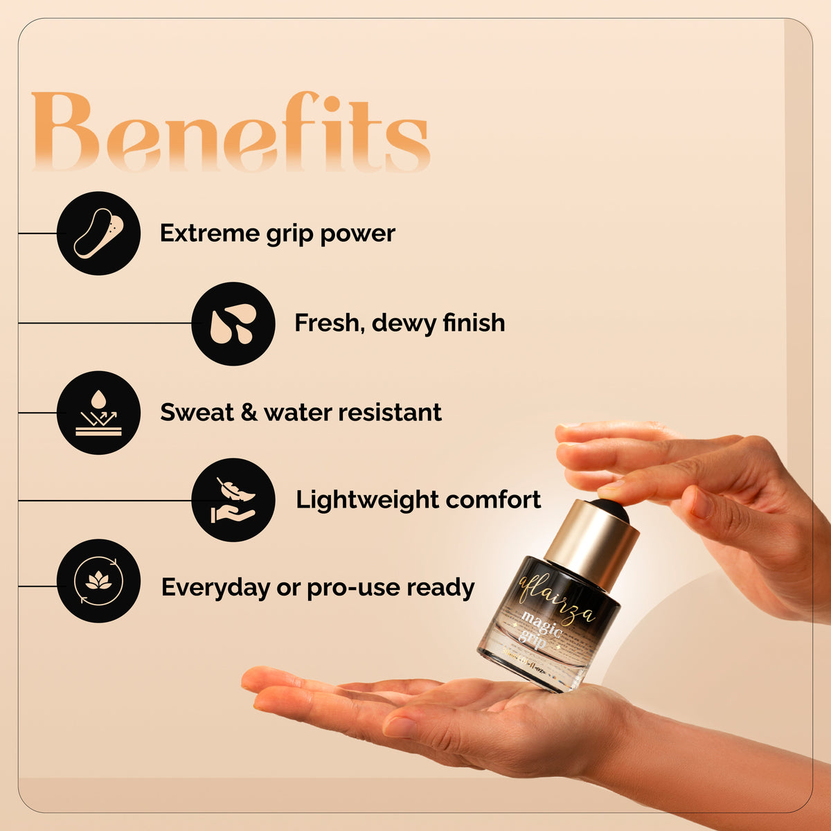 Aflairza Magic Grip Primer-Strong Hold for Long Lasting Makeup