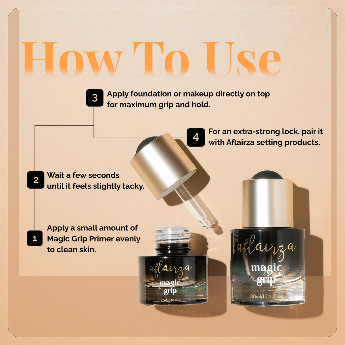 Aflairza Magic Grip Primer-Strong Hold for Long Lasting Makeup