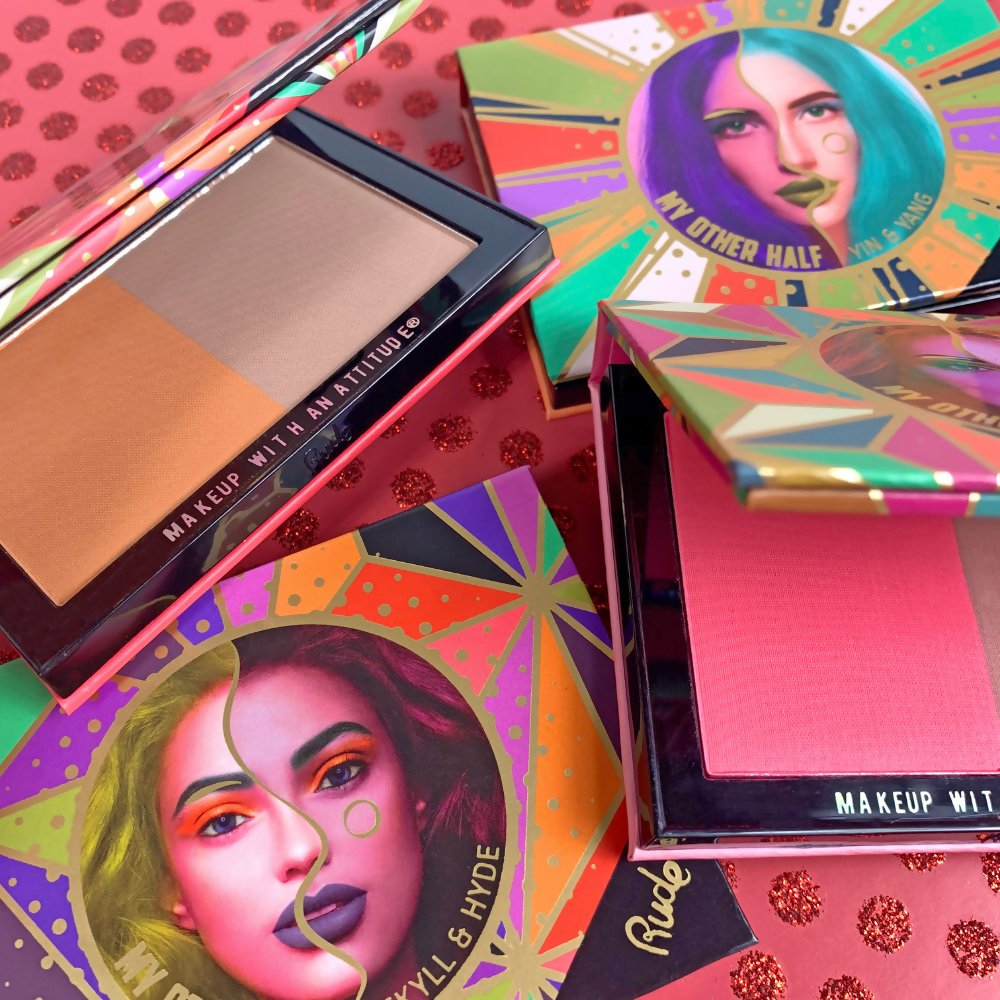 Rude Cosmetics My Other Half Duo Shade Face Palette - Double Faced