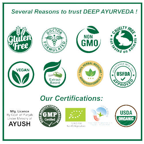 Deep Ayurveda Calcare 500mg Veg Capsules