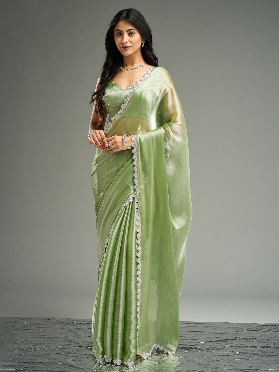 kasee Embellished Silk Blend Saree