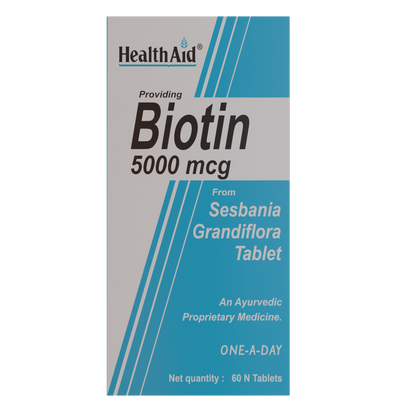 HealthAid Biotin 5000 mcg Tablets
