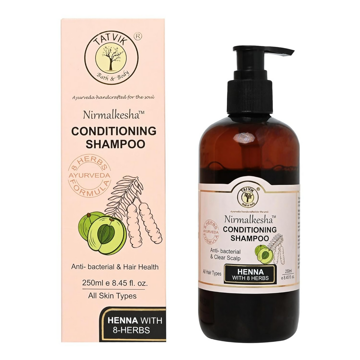 Tatvik Ayurveda Nirmalkesha Shampoo (Henna With 8 Herbs)