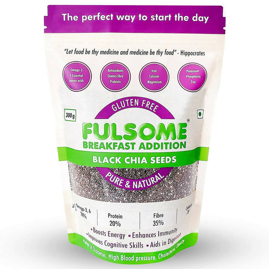 Fulsome Premium Raw Black Chia Seeds