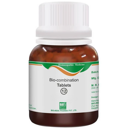 Bio India Homeopathy Bio-combination 12 Tablets