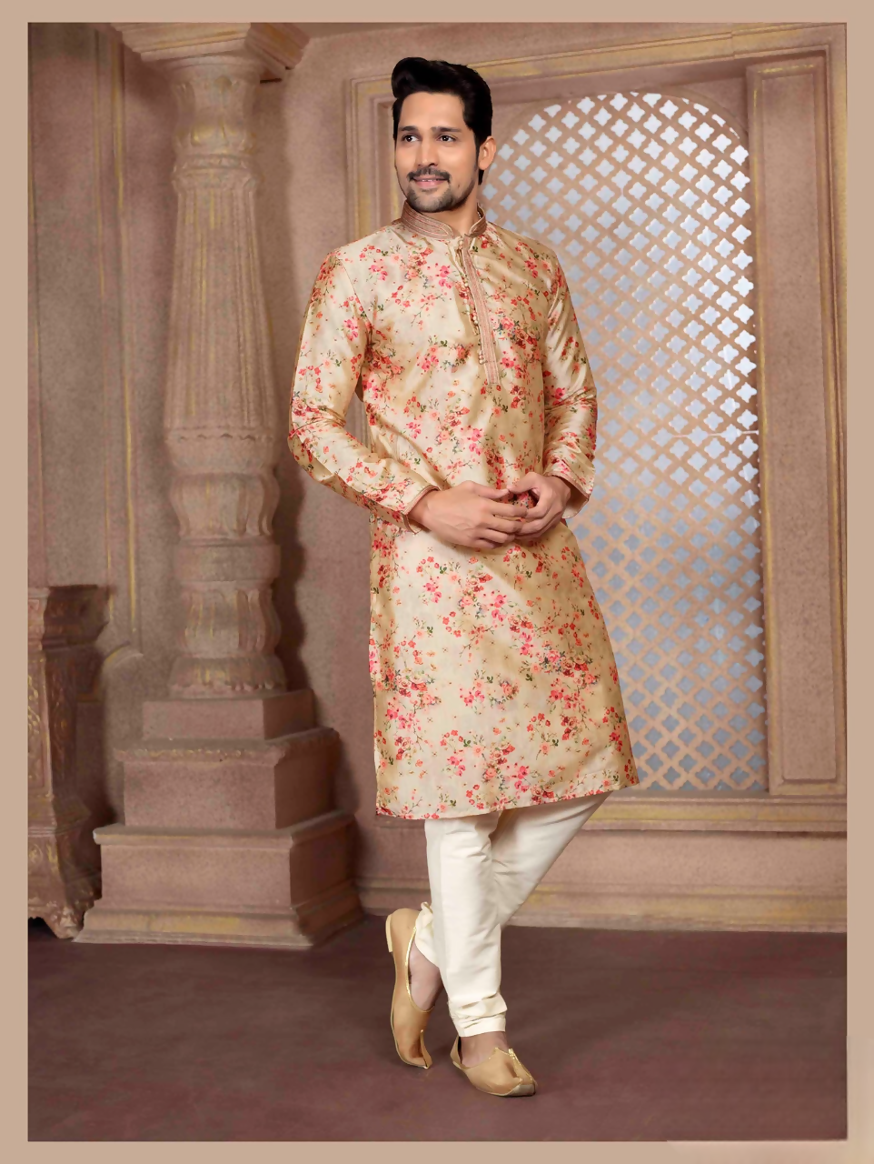 Joban Fashion Multicolor Art Silk Digital Print Kurta Pyjama