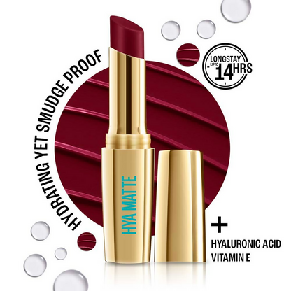 Lakme 9to5 Hya Matte Lipstick - Sangria Sunday