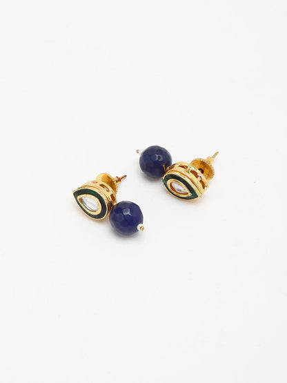 Kundan Studs - Ruby Raang