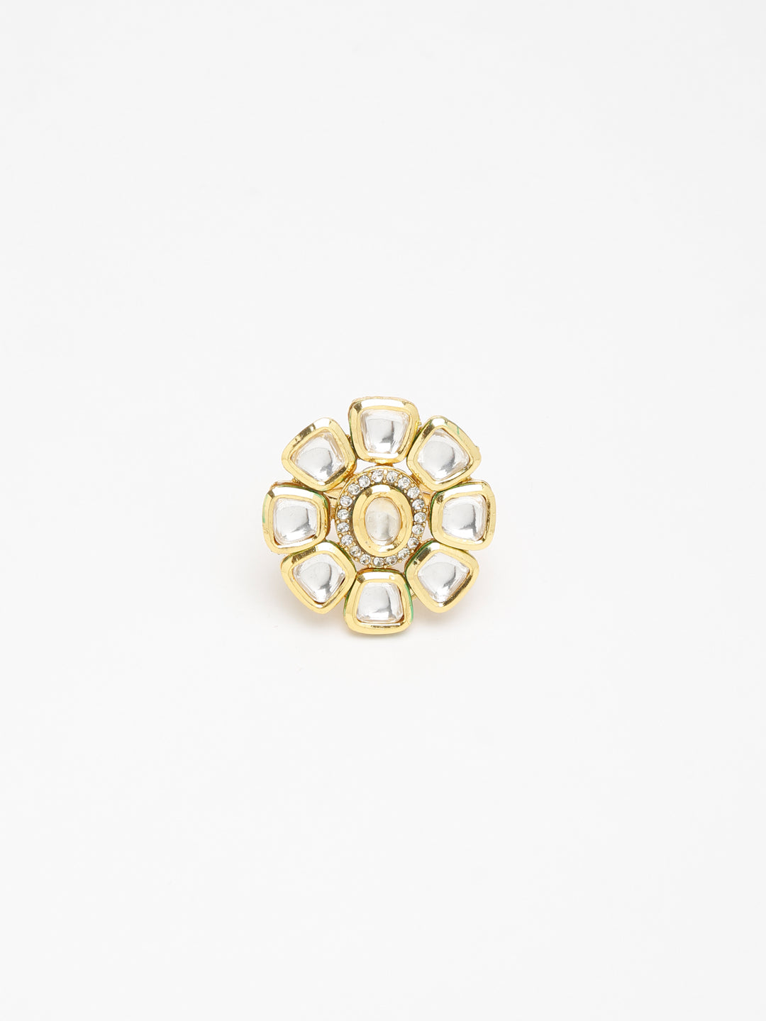 Kundan Ring - Ruby Raang