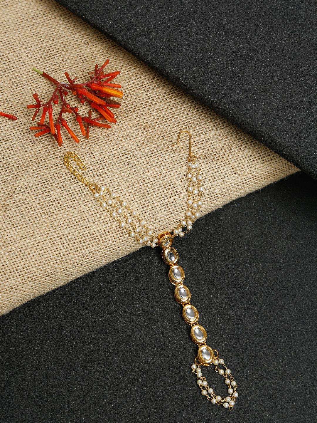 Kundan Bracelet - Ruby Raang