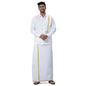 Ramraj Cotton Mens Wedding Set White Regular Dhoti, Shirt & Towel
