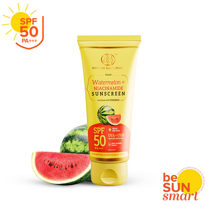 Khadi Natural Watermelon + Niacinamide Sunscreen SPF 50 PA+++