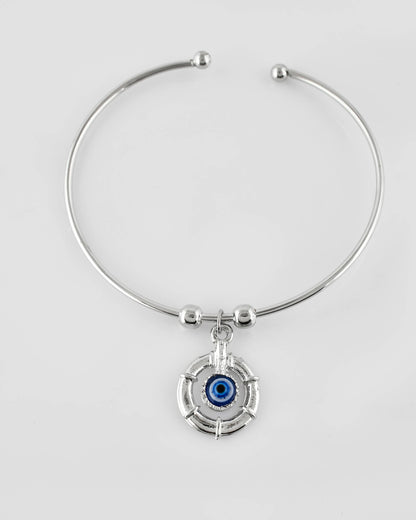 VOJ Stainless Steel Beads Silver Bracelet