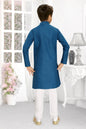 Neera Trendz Rama Cotton Blend Lining Work Kid's Kurta With Pyjama