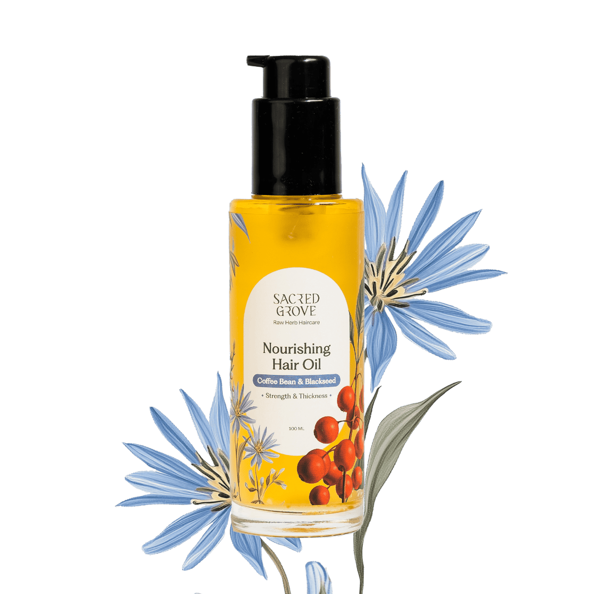 Sacred Grove Coffee Bean & Blackseed Nourishing Hair Oil