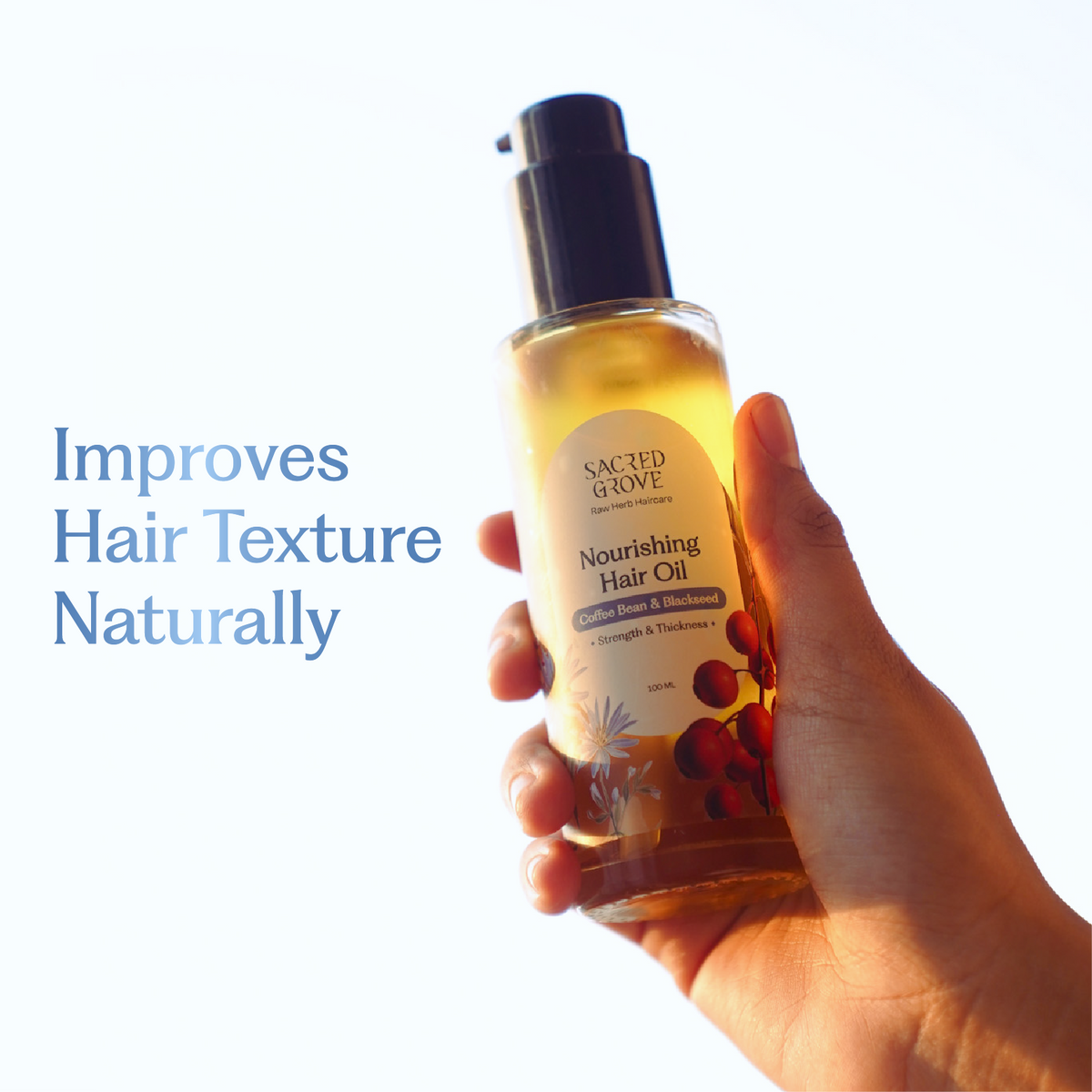 Sacred Grove Coffee Bean & Blackseed Nourishing Hair Oil