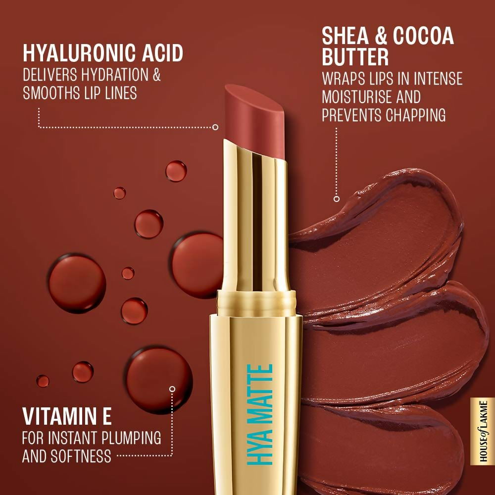 Lakme 9to5 Hya Matte Lipstick - Scarlet Strategy