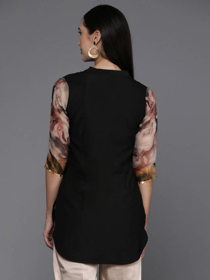 Ahalyaa Women's Traditional wear Tunic - Black