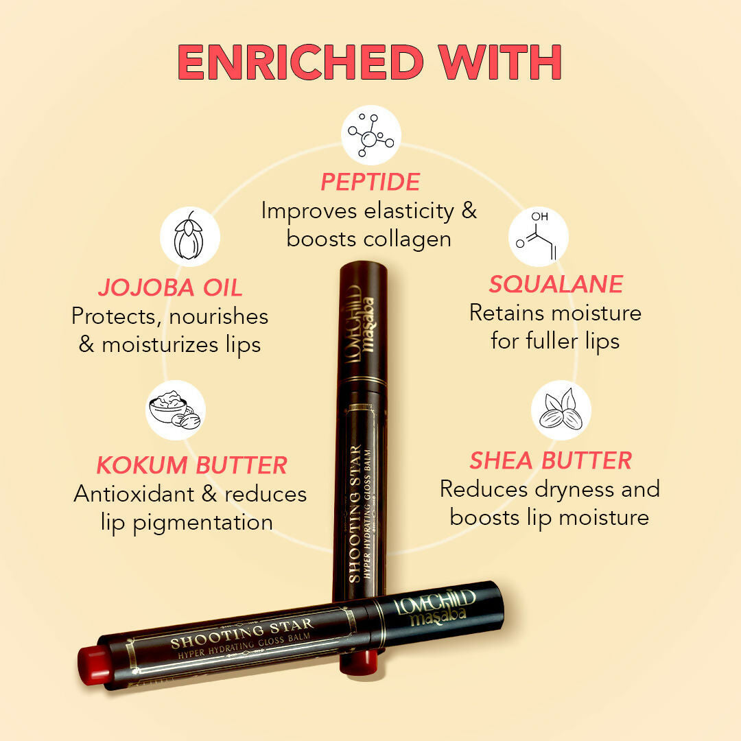 LoveChild By Masaba Gupta Shooting Star Hyper Hydrating Gloss Balm - Choco Star