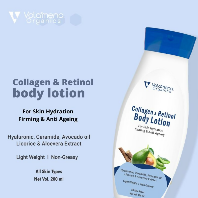 Volamena Collagen & Retinol Body Lotion With Hyluronic Acid & Ceramide