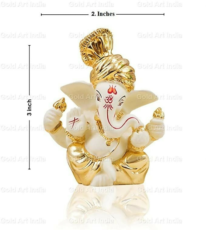 Gold Art India Ceramic Ganesh Idol