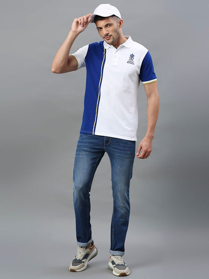 Fancode Rajasthan Royals Polo Collar Cotton IPL T-shirt