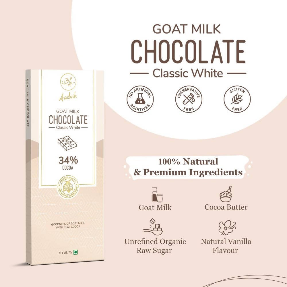 Aadvik Goat Milk Chocolate - Classic White
