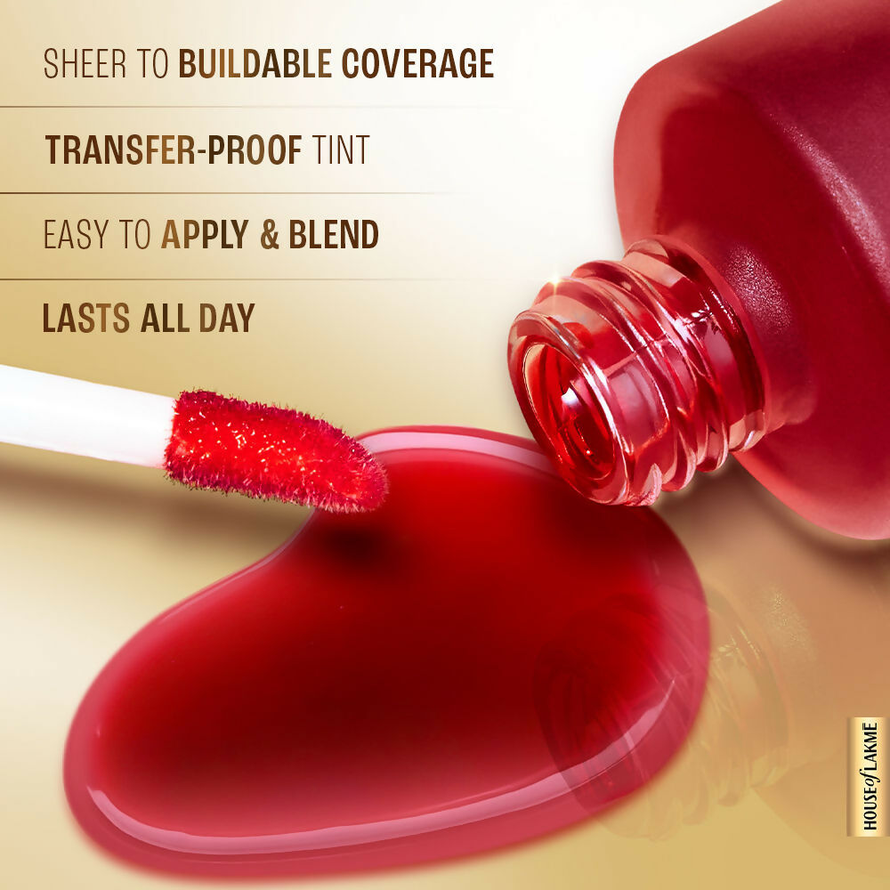 Lakme 9To5 Double Duty Lip & Cheek Water Stain, Transferproof & Long Lasting , Sunset Kiss
