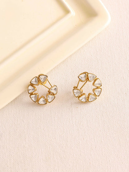 Moissanite Earrings - Ruby Raang