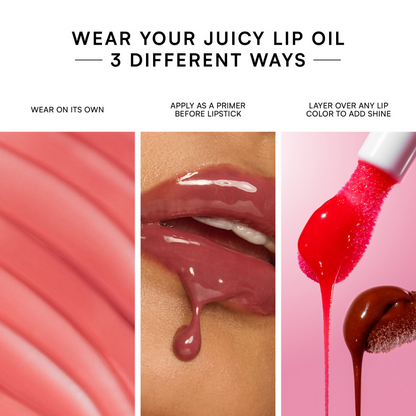 Gush Beauty Balmy Glossy Tinted Lip Oil - Peach Brown