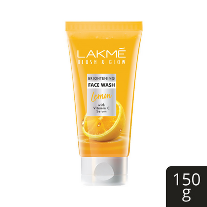 Lakme Blush & Glow Brightening Face Wash with Vitamin C Serum and Lemon Fruit Extracts