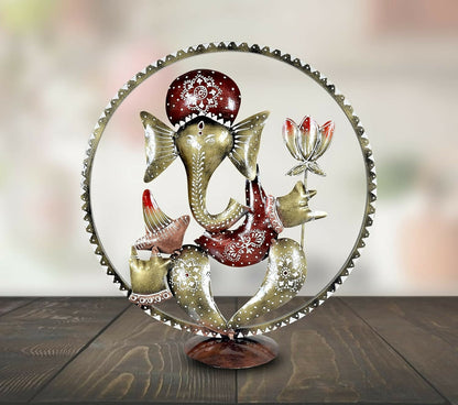 Umi Ganesha Idol in Cirle Decorative Handicraft Showpiece Ganesha Idol