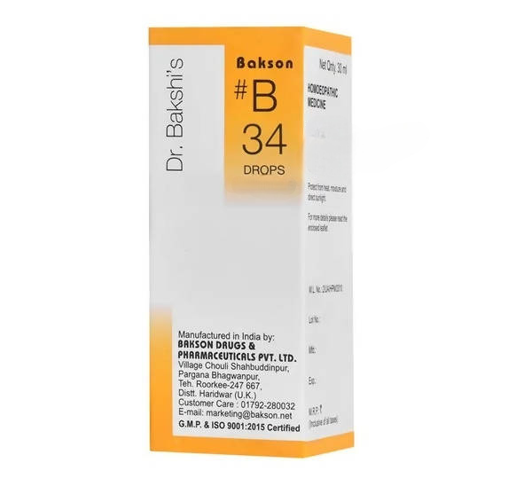 Bakson's Homeopathy B34 Drops
