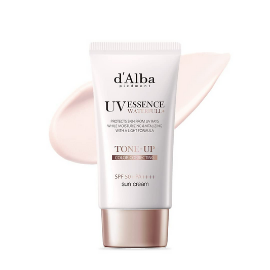 d'Alba Piedmont Italian White Truffle Waterfull Tone-Up Sunscreen Vegan Skincare Tinted Moisturizer With Spf 50+ Pa+++