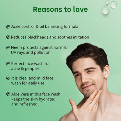 Globus Naturals Aloe vera Neem Tulsi Enriched With Glycerin & Oil Control Formula