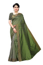 Vamika Paithani Green Cotton Silk Weaving Saree (Paithani Green)