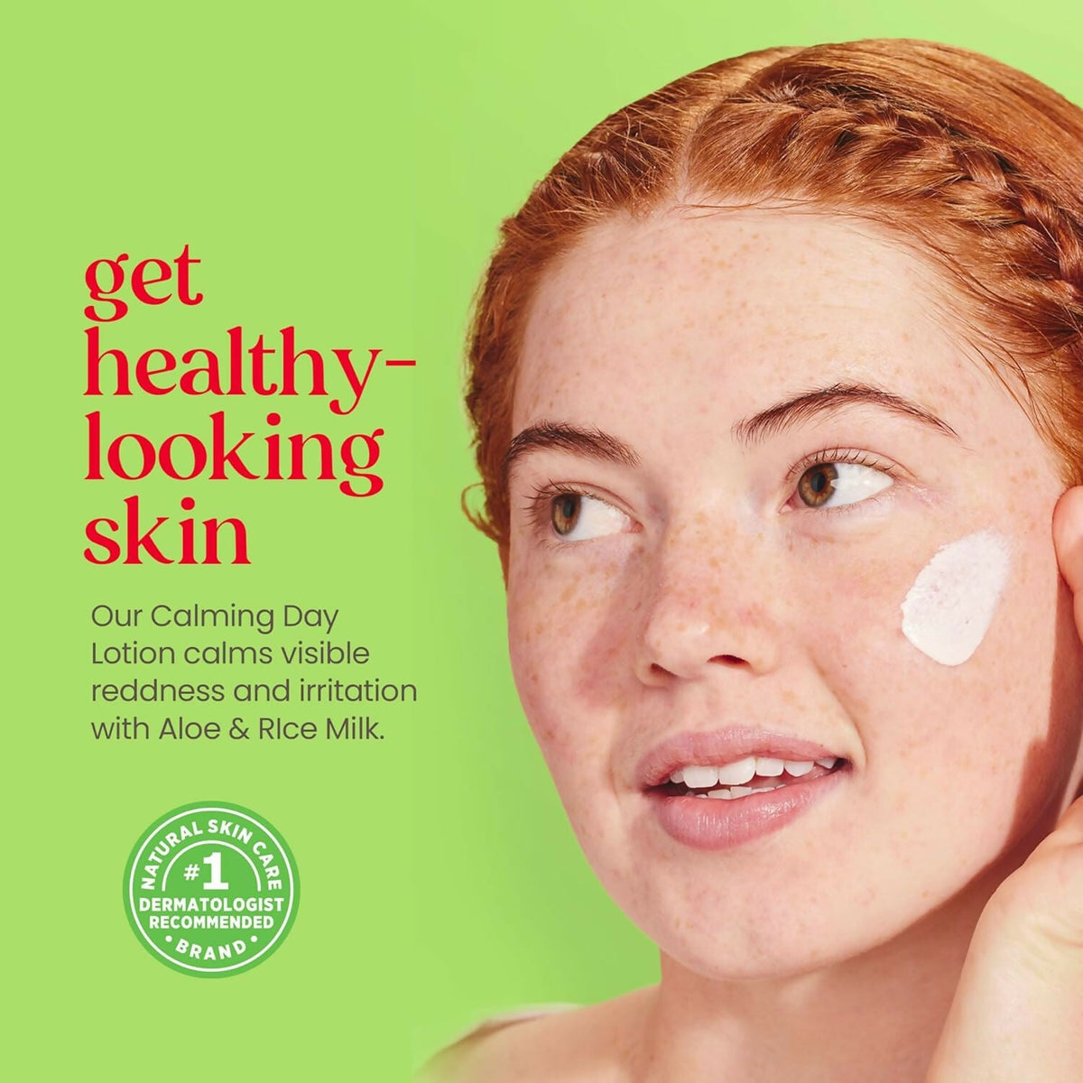 Burt's Bees Calming Day Lotion with Aloe + Rice Milk for Sensitive Skin