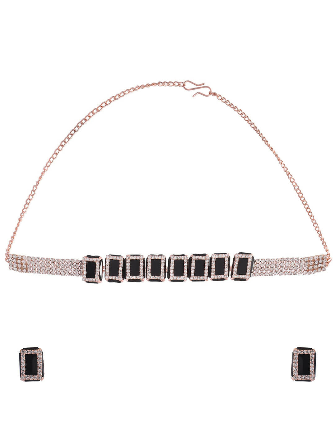 VOJ Women Gold Color stainless steel Jewellery Set