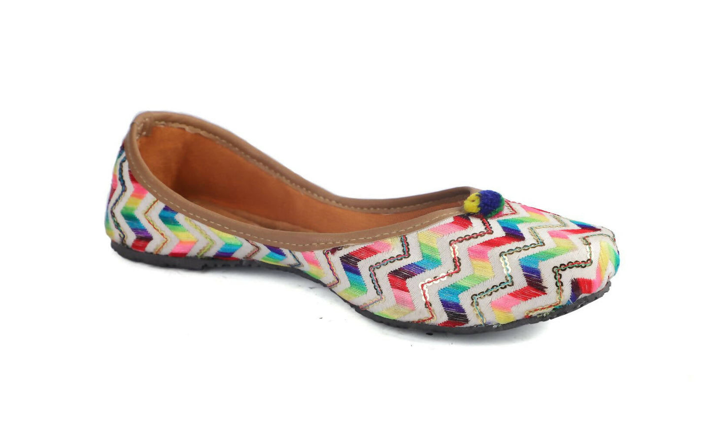 Tiny Bugs Girls Hand Crafted Ethnic Juttis - Multi
