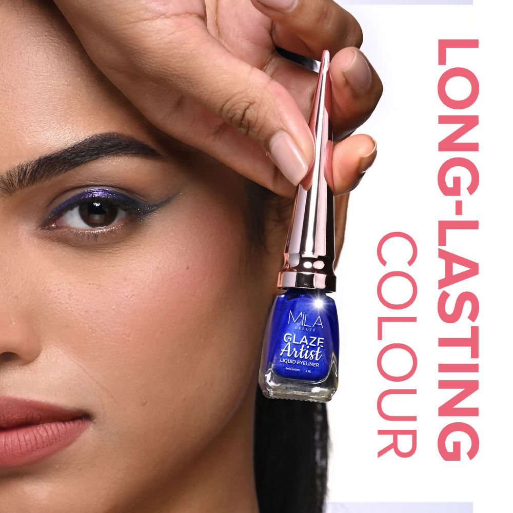 Mila Beaute Glaze Artist Waterproof & Smudge Proof Eyeliner - Infinite Blue